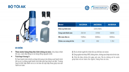 Motor cửa cuốn AK