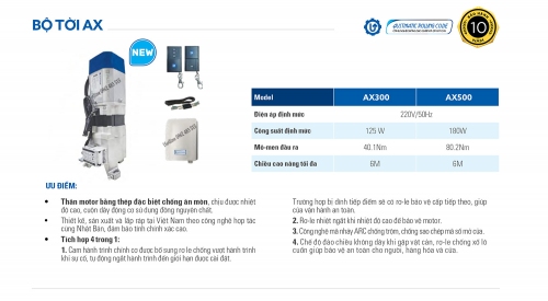 Motor cửa cuốn AX